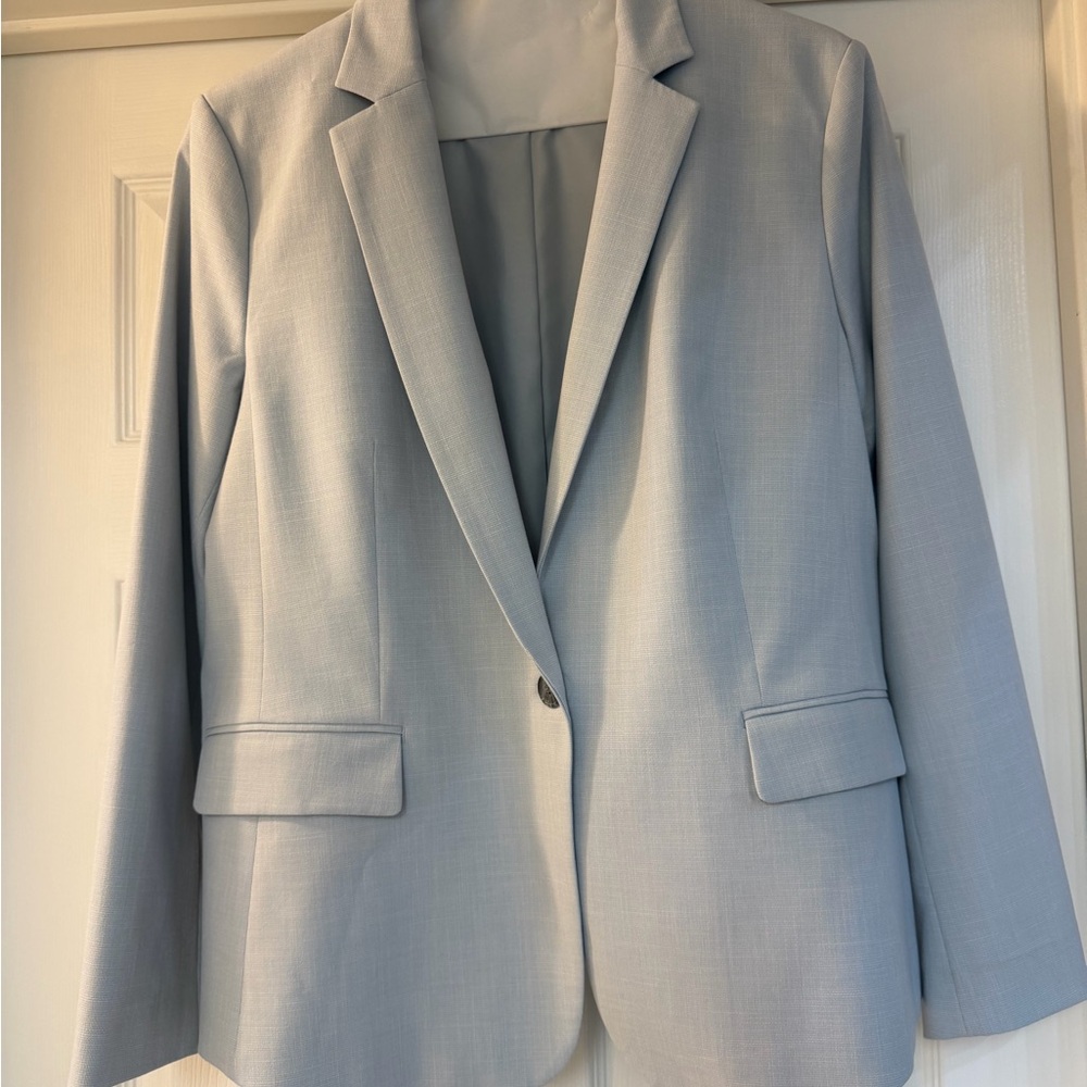 Ann Taylor Soft Light Blue Suit Jacket
